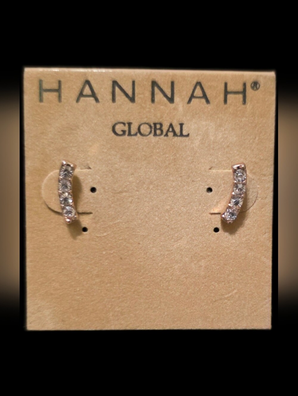 Clear Rhinestone Earrings